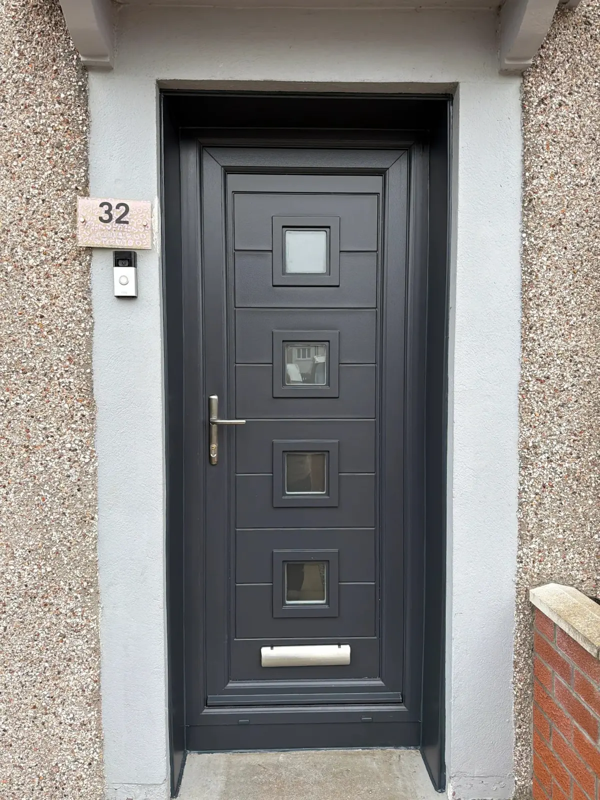 New composite front door installed by Meraki Halo